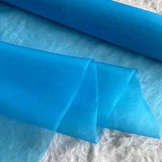 Yardblox Exclusive Luxury Silk Collection Solid Multi Color Non-Stretch Mulberry Silk Organza DS26504 -8 Momme