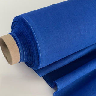 Made In France Premium Quality Solid Multi Color Non-Stretch Washed / Softened Organic Linen Plain Woven DS00514 -180/220 GSM