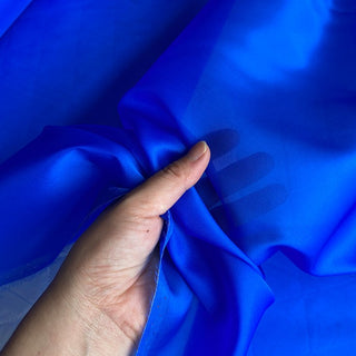 Yardblox Exclusive Luxury Silk Collection Solid Multi Color Non-Stretch Mulberry Silk Satin Face Organza DS26506 -12 Momme