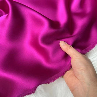 Yardblox Exclusive Luxury Silk Collection Solid Multi Color Non-Stretch 6A Mulberry Silk Charmeuse Satin DS26514 -30 Momme