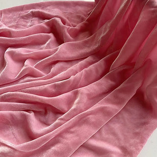 Yardblox Exclusive Luxury Silk Collection Solid Multi Color Non-Stretch Mulberry Silk Velvet DS26516 -40 Momme