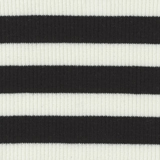 Stripes Stretch Lyocell Cotton Rib 2x2 S025506