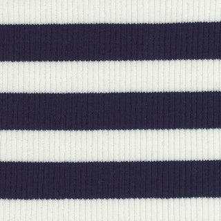 Stripes Stretch Lyocell Cotton Rib 2x2 S025506