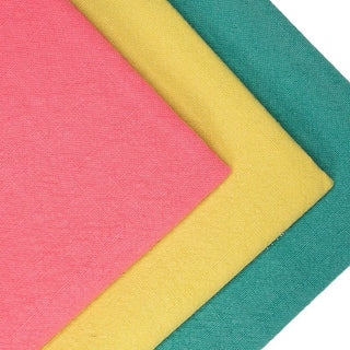 Solid Crinkled Sand Washed Linen Cotton Plain Woven S019601 - 34 Colors Available