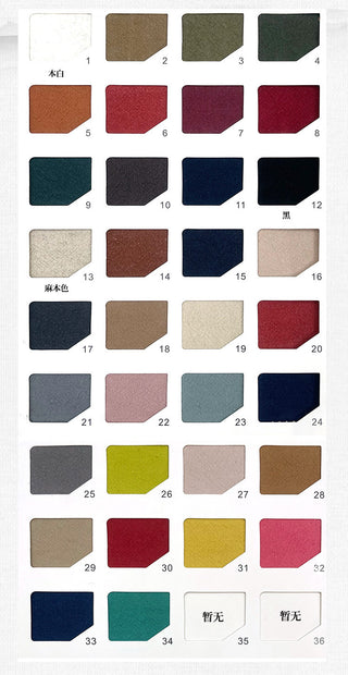 Solid Crinkled Sand Washed Linen Cotton Plain Woven S019601 - 34 Colors Available