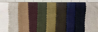 Solid Sand Washed Linen Plain Woven S020601 - 10 Colors Available