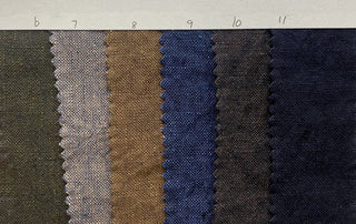 Solid Sand Washed Linen Plain Woven S020602 - 11 Colors Available