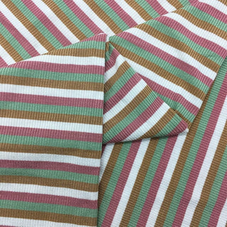 Stripes Lyocell Rib 2x2 S025602 - 8 Colors Available