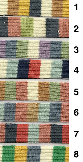 Stripes Lyocell Rib 2x2 S025602 - 8 Colors Available