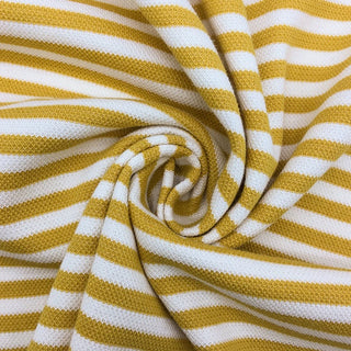 Stripes Combed Cotton Polyester Pique Scuba S025603 - 56 Colors Available