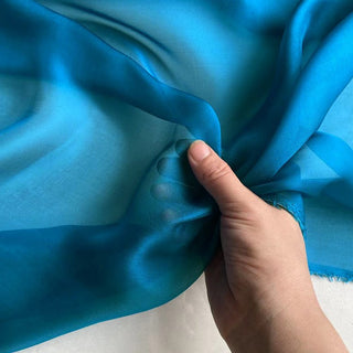 Yardblox Exclusive Luxury Silk Collection Solid Multi Color Non-Stretch Mulberry Silk Chiffon DS26503 -6 Momme