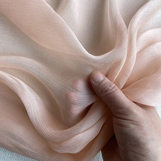 Yardblox Exclusive Luxury Silk Collection Solid Multi Color Non-Stretch Crinkled Mulberry Silk Georgette DS26502 -5 Momme