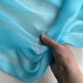 Yardblox Exclusive Luxury Silk Collection Solid Multi Color Non-Stretch Crinkled Mulberry Silk Georgette DS26502 -5 Momme