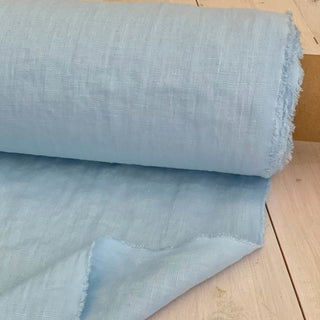 Made In France Premium Quality Solid Multi Color Non-Stretch Washed / Softened Organic Linen Plain Woven DS00514 -180/220 GSM