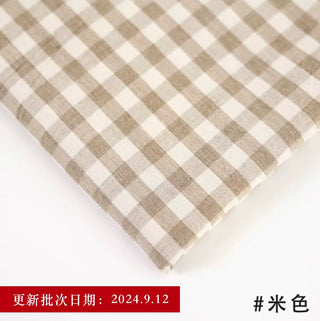 Made in Korea Gingham Washed Pima Cotton Plain Woven TB01517