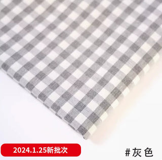 Made in Korea Gingham Washed Pima Cotton Plain Woven TB01517