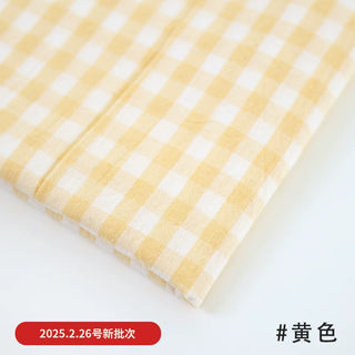 Made in Korea Gingham Washed Pima Cotton Plain Woven TB01517