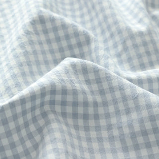 Made in Korea Gingham Salt shrinking / Puckered Pima Cotton Plain Woven TB01518