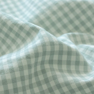 Made in Korea Gingham Salt shrinking / Puckered Pima Cotton Plain Woven TB01518
