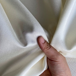 Solid Wool Mulberry Silk Satin TB01626 -32 Momme