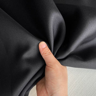 Solid Wool Mulberry Silk Satin TB01626 -32 Momme
