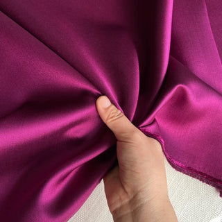 Solid Wool Mulberry Silk Satin TB01626 -32 Momme