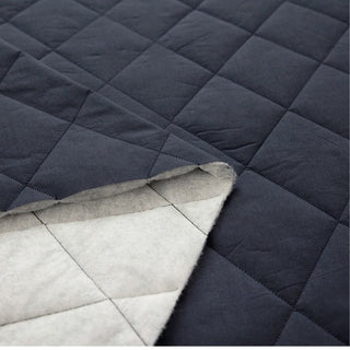 Made in Korea Geometric Washed Padded Pima Cotton Quilted Fabric TB01629