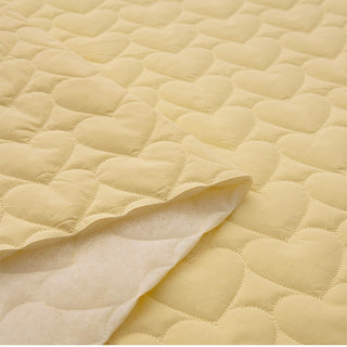 Made in Korea Hearts Washed Padded Pima Cotton Quilted Fabric TB01630