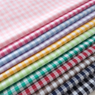 Made in Japan KIYOHARA Gingham Pima Cotton Broadcloth Poplin TB01515
