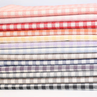 Made in Korea Gingham Washed Pima Cotton Plain Woven TB01517