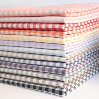 Made in Korea Gingham Washed Pima Cotton Plain Woven TB01517