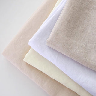 Made in Korea COTTONVILL Solid Sand Washed Tencel™ / Lyocell Linen Plain Woven TB01519