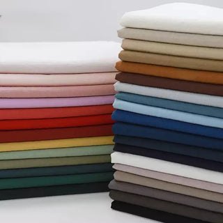 Made in Korea COTTONVILL Solid Sand Washed Ultra Soft Organic Linen Cotton Plain Woven TB01520