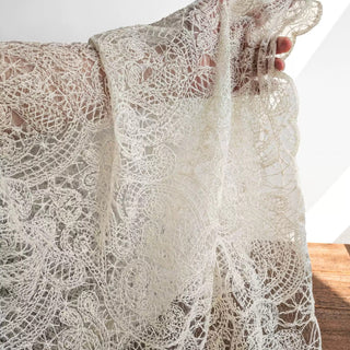 Solid Non-Stretch Embroidery Polyester Lace TB01604