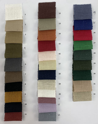 Solid Linen Plain Woven TB01624 - 31 Colors Available