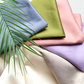 Solid Wool Mulberry Silk Satin TB01626 -32 Momme