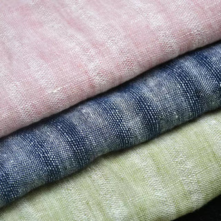 Stripes European Linen Plain Woven Woven TB02501 - 6 Colors Available