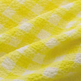 Gingham Crinkled Cotton Linen Seersucker TB02503 - 5 Colors Available
