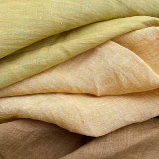 Solid European Linen Plain Woven Woven TB02504 - 12 Colors Available