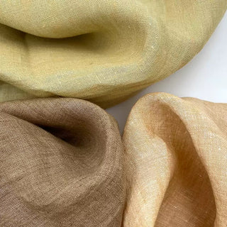 Solid European Linen Plain Woven Woven TB02504 - 12 Colors Available