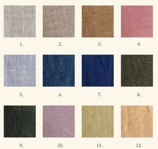 Solid European Linen Plain Woven Woven TB02504 - 12 Colors Available