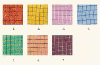 Gingham European Linen Plain Woven Woven TB02508 - 7 Colors Available