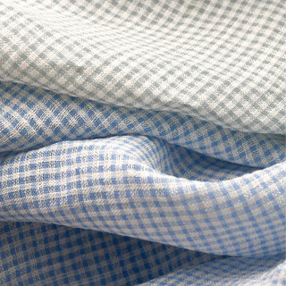 Gingham European Linen Cotton Plain Woven Woven TB02518 - 8 Colors Available