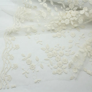 Solid Non-Stretch Embroidery Polyester Lace TB02601