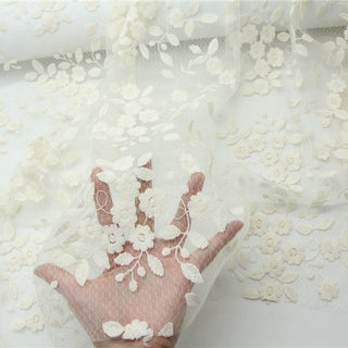 Solid Non-Stretch Embroidery Polyester Lace TB02601