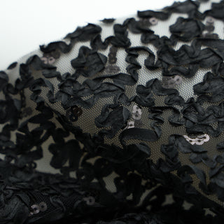 Solid Non-Stretch Sequin Polyester Lace TB02607