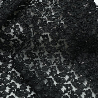 Solid Non-Stretch Sequin Polyester Lace TB02607
