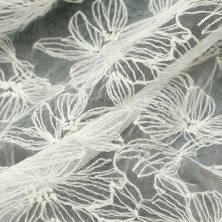 Solid Non-Stretch Embroidery Polyester Lace TB02608