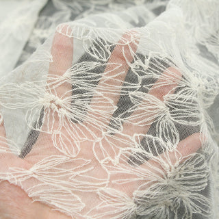 Solid Non-Stretch Embroidery Polyester Lace TB02608