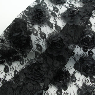 Solid Non-Stretch 3D Polyester Lace TB02609